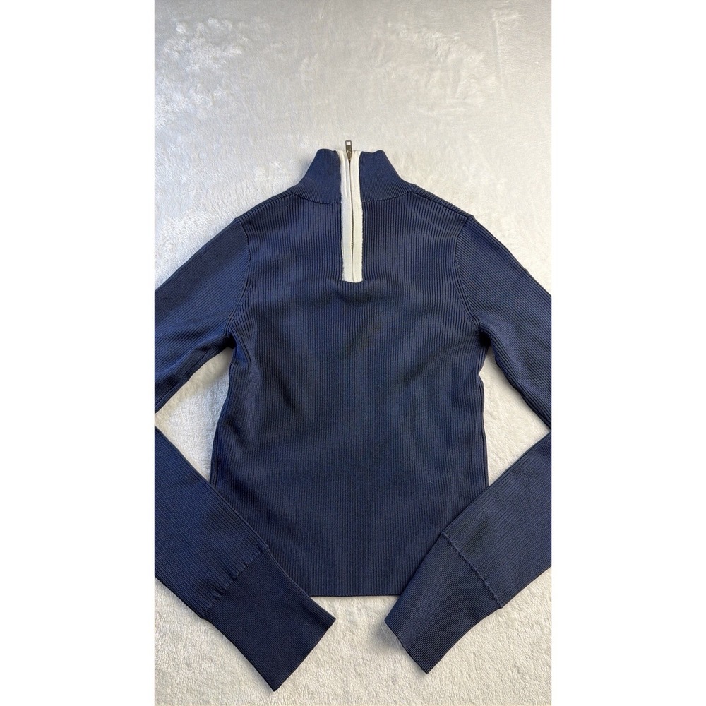Cara Cara Greta Top Navy Long Sleeve Woman's Small - Picture 4 of 8